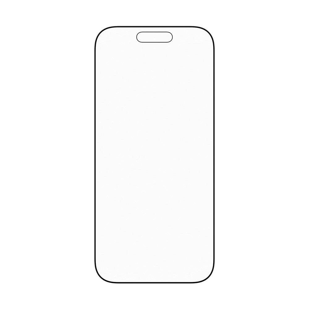 PanzerGlass iPhone 17 / 16 Pro Stealth Skjermbeskyttelse - Ultra-Wide Fit - Gjennomsiktig / Svart Kant