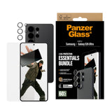 Samsung Galaxy S26 Ultra PanzerGlass Hoops 2-in-1 Bundle med EasyAligner / Skjermbeskyttelse (UWF) / Hoops Kamerabeskyttelse - Gjennomsiktig