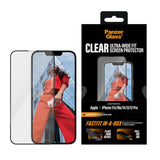 iPhone 17e / 16e / 14 / 13 / 13 Pro PanzerGlass Skjermbeskyttelsesglass m. FastFit In-A-Box - Ultra Wide Fit - Gjennomsiktig