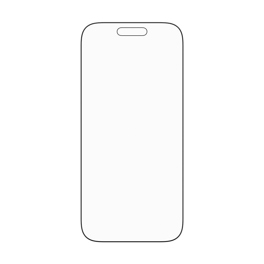 PanzerGlass iPhone 17 Pro Stealth Skjermbeskyttelse - Ultra-Wide Fit - Gjennomsiktig / Svart Kant