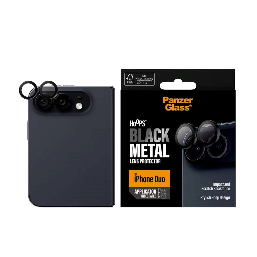 iPhone Duo PanzerGlass Hoops - Kamerabeskyttelse - Svart