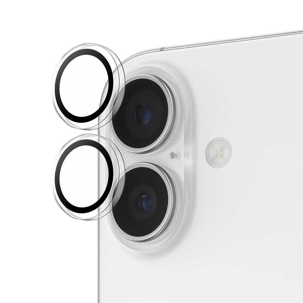 PanzerGlass iPhone 17 / 16 / 16 Plus Hoops Kameralinsebeskyttelse med Installasjonsramme - Gjennomsiktig