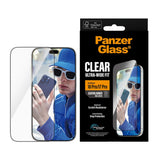 iPhone 18 Pro / 17 Pro PanzerGlass Skjermbeskyttelsesglass - Ultra Wide Fit med EasyAligner - Gjennomsiktig