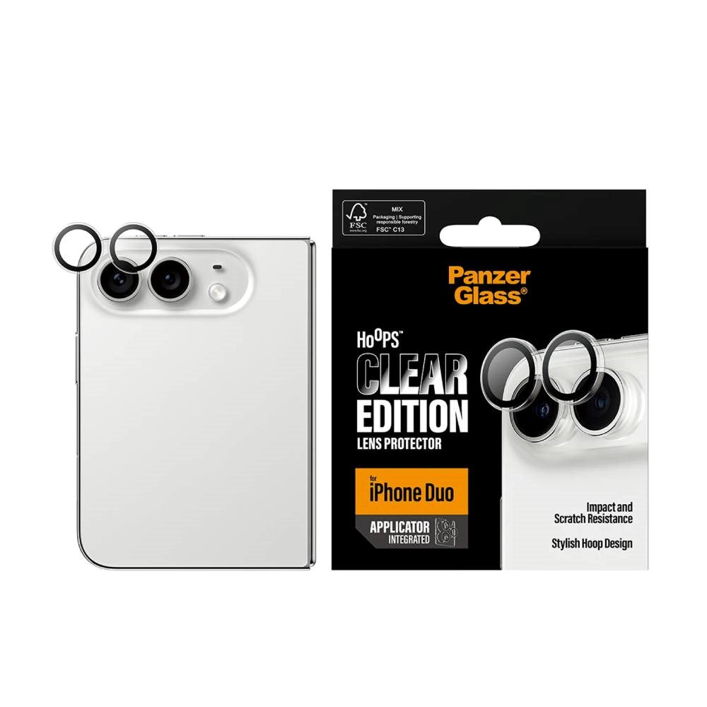 iPhone Duo PanzerGlass Hoops - Kamerabeskyttelse - Gjennomsiktig