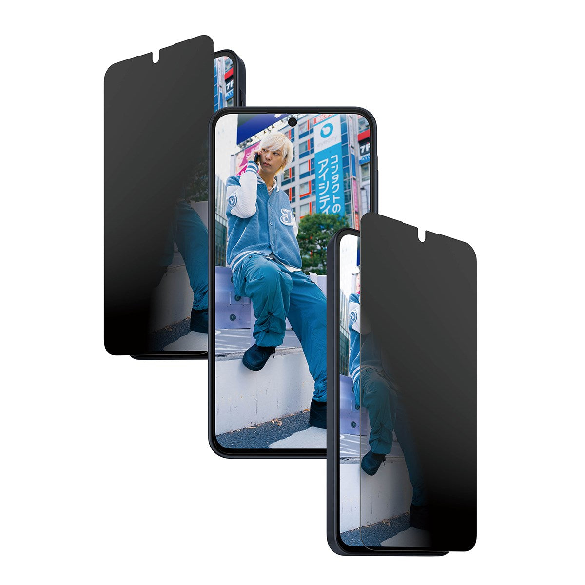 Samsung Galaxy A37 PanzerGlass 2-Way Privacy Skjermbeskyttelse med EasyAligner - Gjennomsiktig