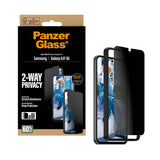 Samsung Galaxy A37 PanzerGlass 2-Way Privacy Skjermbeskyttelse med EasyAligner - Gjennomsiktig