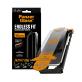 iPhone 18 Pro / 17 Pro PanzerGlass Endless Fit Skjermbeskytter med FastFit-In-A-Box - Gjennomsiktig
