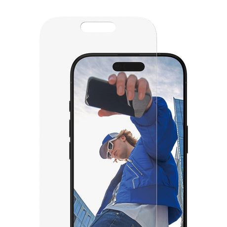 PanzerGlass iPhone 17 / 16 Pro Skjermbeskytterglass med EasyAligner - Classic Fit - Gjennomsiktig