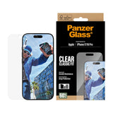 PanzerGlass iPhone 17 / 16 Pro Skjermbeskytterglass med EasyAligner - Classic Fit - Gjennomsiktig