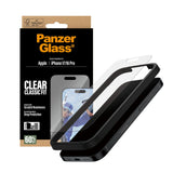 PanzerGlass iPhone 17 / 16 Pro Skjermbeskytterglass med EasyAligner - Classic Fit - Gjennomsiktig