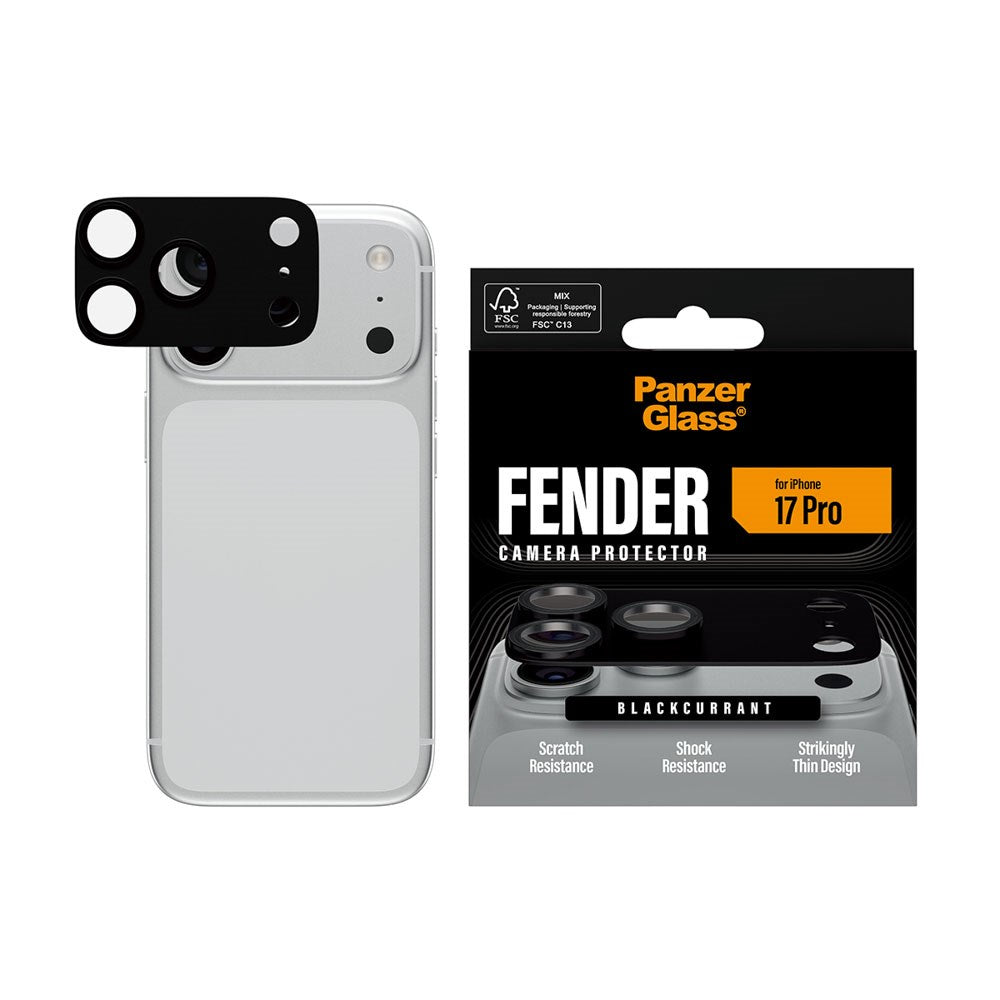 iPhone 17 Pro PanzerGlass FENDER Kameralinsebeskyttelse - Black