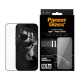 PanzerGlass iPhone 17 / 16 Pro Ceramic Skjermbeskyttelse med EasyAligner - Ultra Wide Fit - Gjennomsiktig