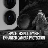 Samsung Galaxy S25+ (Plus) PanzerGlass Ceramic Hoops - Kamerabeskyttelse - Gjennomsiktig / Svart