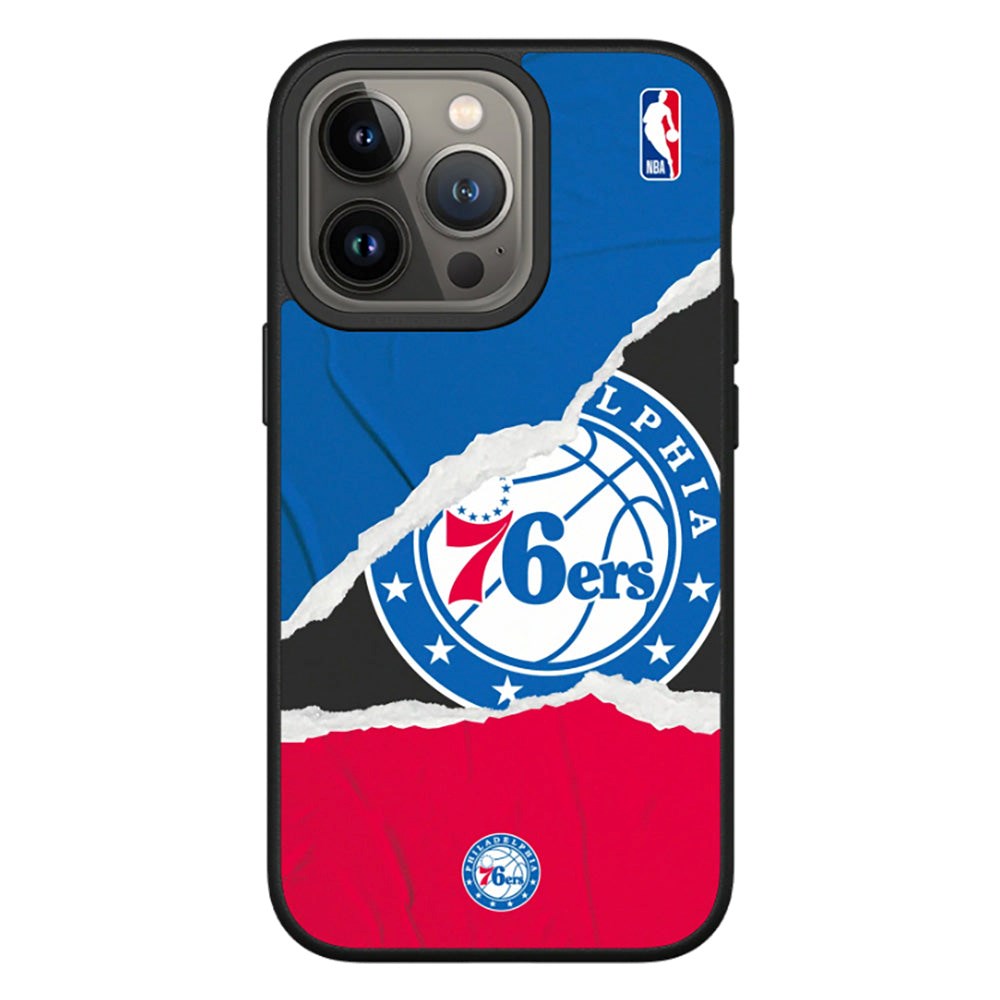 iPhone 13 Pro RhinoShield SolidSuit Håndverker NBA Deksel med Philadelphia 76ers - Sweat and Tears