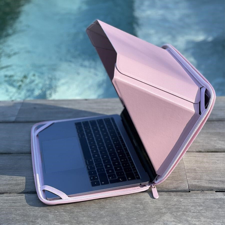Philbert MacBook 15-16" Veske med Innebygd Sol / Privacy Beskyttelse – Rosa