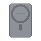 Hune Halcon 5000mAh Powerbank med Trådløs Lading – MagSafe Kompatibel – Grå