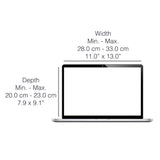 Universell Philbert Deksel til 12" / 13" / 14" Laptop m. Solskjold & Integrert Personvern - Striper