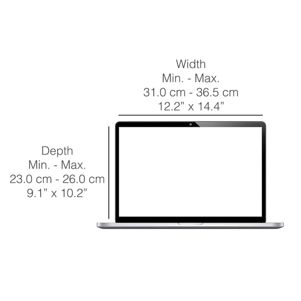 Universell Philbert Deksel til 15" / 16" Laptop m. Solskjold & Integrert Personvern - Striper