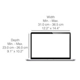 Universell Philbert Deksel til 15" / 16" Laptop m. Solskjold & Integrert Personvern - Striper