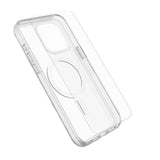 OtterBox iPhone 15 Pro Max Protection + Power Kit - MagSafe Deksel, Skjermbeskyttelse & 30W Vegglader - Gjennomsiktig / Hvit