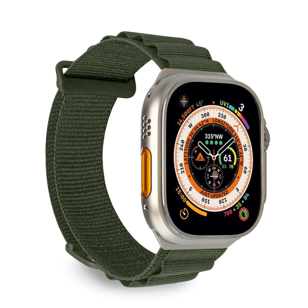 Apple Watch (42/44/SE/45/46/49mm) Puro EXTREME Klokkerem - Mørk Grønn