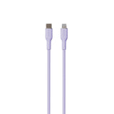 PURO Soft USB-C til Lightning Kabel 1.5m - Lilla