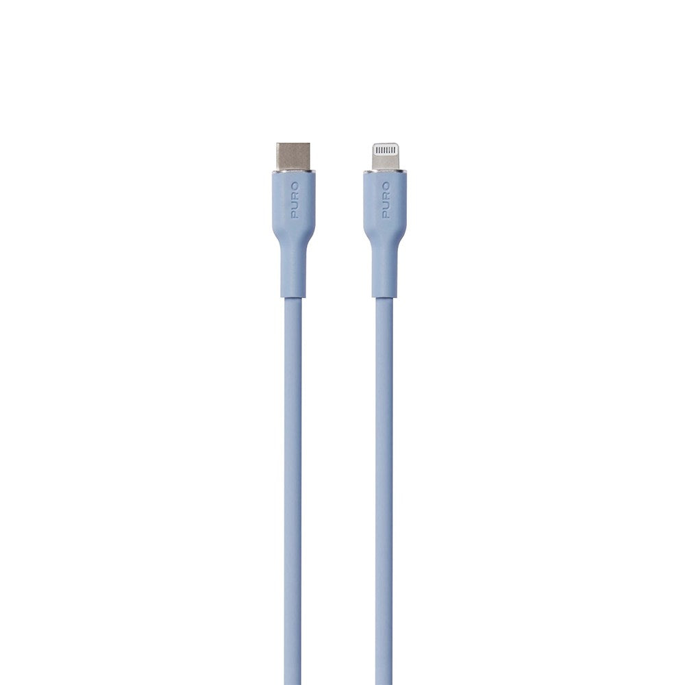 PURO Soft USB-C til Lightning Kabel 1.5m - Blå