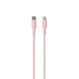 PURO Soft USB-C til Lightning Kabel 1.5m - Rosa