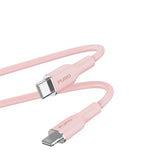 PURO Soft USB-C til Lightning Kabel 1.5m - Rosa