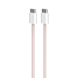 Puro Flettet USB-C Kabel – 1,5m, 60W og 480Mbps Dataoverføring - Rosa