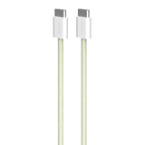 Puro Flettet USB-C Kabel – 1,5m, 60W og 480Mbps Dataoverføring - Gul