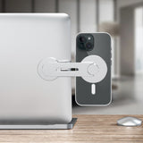 Puro Mag Mount Selvklebende Mobilholder for Datamaskin - MagSafe Kompatibel - Sølv
