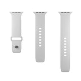 Apple Watch (42/44/SE/45/46/49mm) Puro ICON Silikon Klokkerem - Hvit