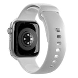 Apple Watch (42/44/SE/45/46/49mm) Puro ICON Silikon Klokkerem - Hvit