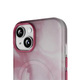 iPhone 15 Puro AQUA Fleksibelt Plast Deksel - MagSafe Kompatibel - Rosa