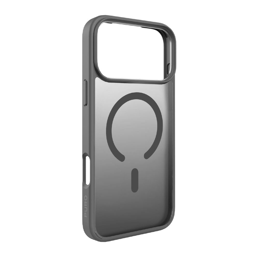 iPhone 17 Pro PURO GRADIENT Deksel - MagSafe Kompatibel - Gjennomsiktig / Grå