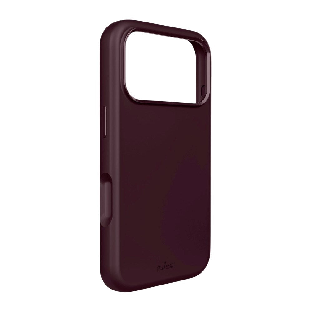 iPhone 18 Pro Max PURO ICON MAG PRO Silikon Deksel - MagSafe Kompatibel - Bordeaux