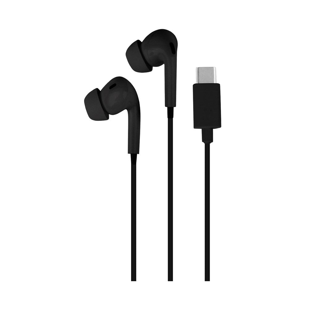 Puro USB-C Wired Stereo In-Ear Earphones – Komfort, Klar Lyd og Enkel Bruk - Svart