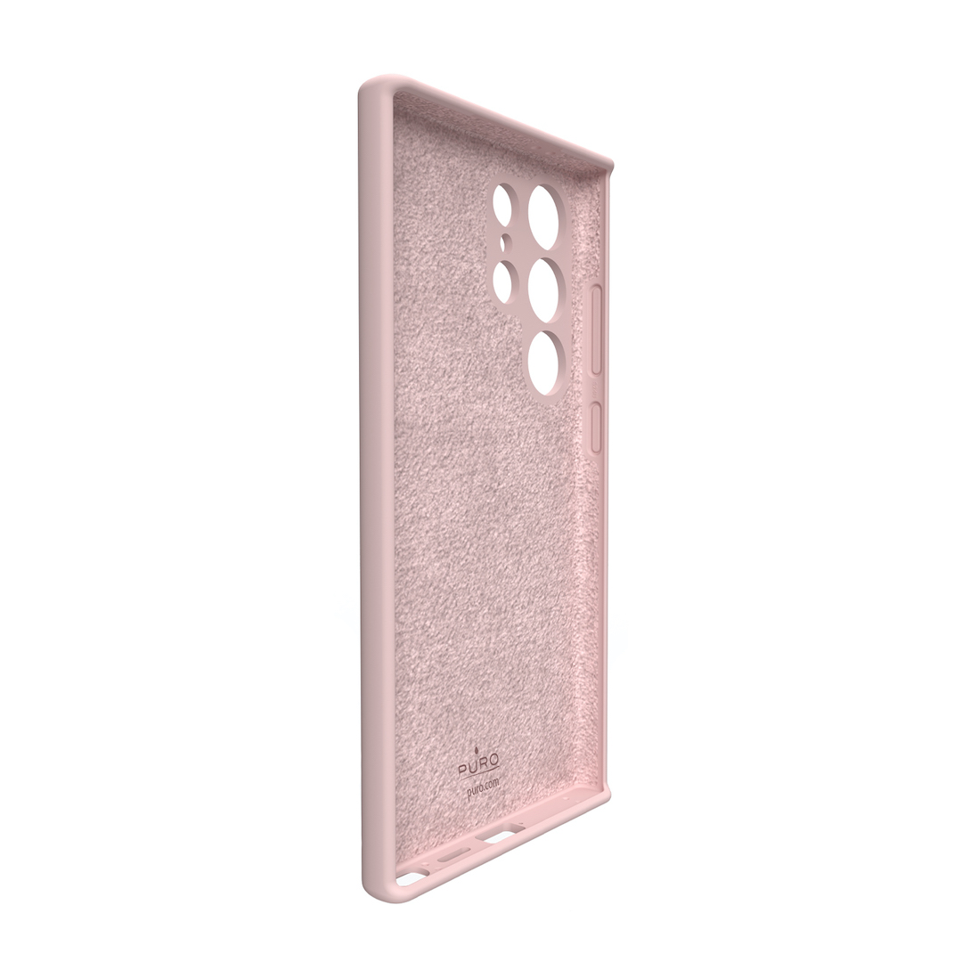 Puro Silikon Deksel "ICON" for Samsung Galaxy S24 Ultra - Pink