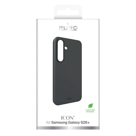 Samsung Galaxy S26+ (Plus) PURO ICON Silikon Deksel – Svart