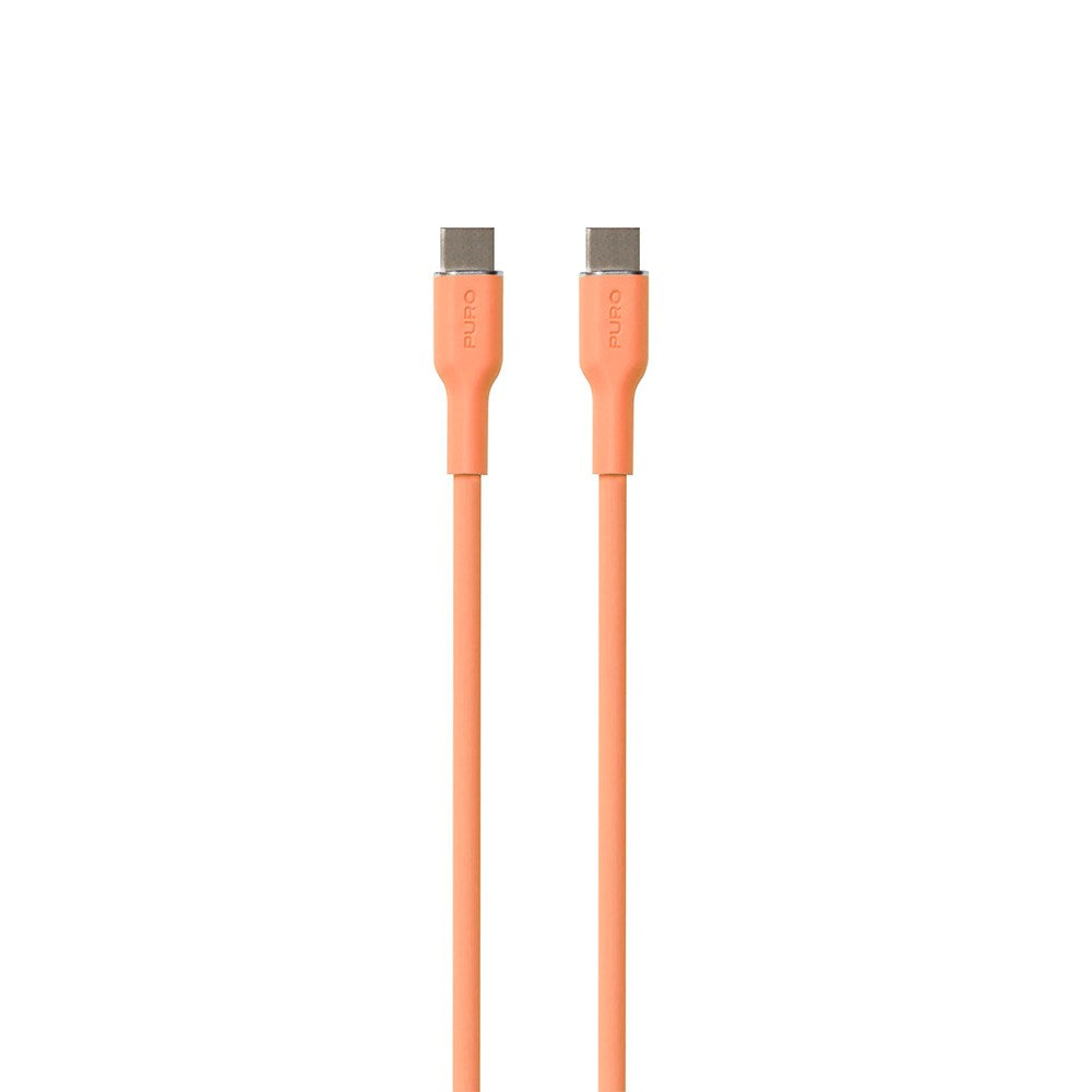 PURO Soft USB-C til USB-C Kabel 1.5m - Oransje