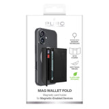 Puro Mag Wallet Fold Kortholder – MagSafe Kompatibel – Svart