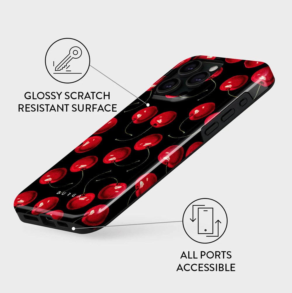 Burga iPhone 15 Pro Tough Fashion Deksel - Cherrybomb