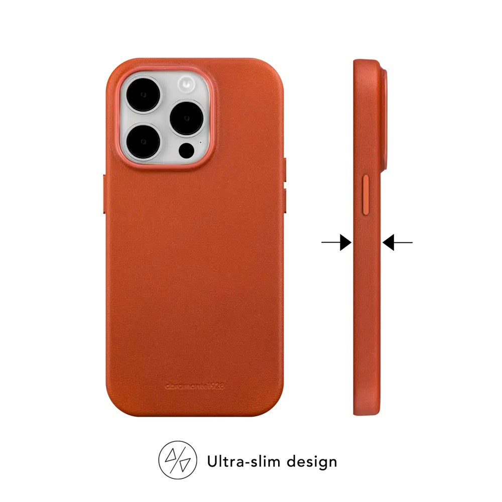 dbramante1928 iPhone 16e / 15 / 14 / 13 Roskilde Deksel - 100 % Ekte Skinn - MagSafe-Kompatibel - Tan