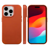 dbramante1928 iPhone 15 Pro Roskilde Deksel - 100 % Ekte Skinn - MagSafe-Kompatibel - Tan