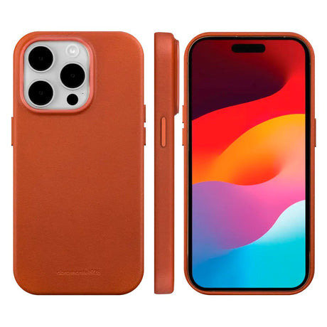 dbramante1928 iPhone 15 Pro Roskilde Deksel - 100 % Ekte Skinn - MagSafe-Kompatibel - Tan