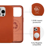 dbramante1928 iPhone 15 Pro Roskilde Deksel - 100 % Ekte Skinn - MagSafe-Kompatibel - Tan