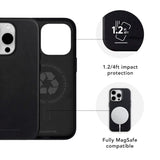 dbramante1928 iPhone 15 Pro Roskilde Deksel - 100 % Ekte Skinn - MagSafe-Kompatibel - Black