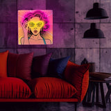 Forever Light LED Neon ART - Power Woman