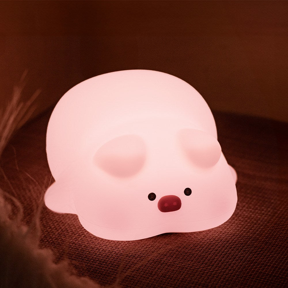 Forever Light Silikon Nattlampe LED - Sleepy Pig